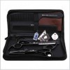 Ciseaux de coiffure professionnels, kit de tondeuse à cheveux professionnel, kit de barbier, barbier, kit pour homme, A, 6 po