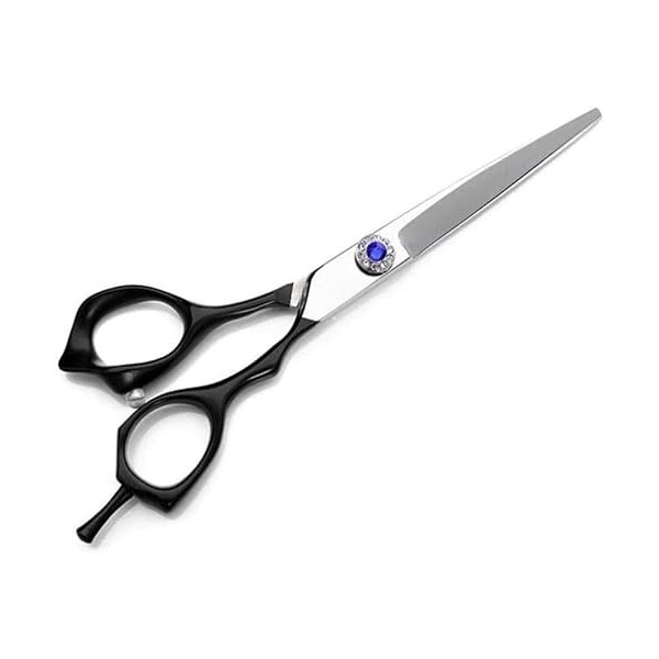 Ciseaux de coiffeur Ciseaux de coiffure professionnels Ensemble de ciseaux amincissants Noir 6 pouces pour salon de coiffure 