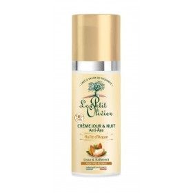LE PETIT OLIVIER - Crème Jour & Nuit Anti-Âge - Huile dArgan - Lisse & Raffermit - Tous Types De Peaux - A lAcide Hyaluroni C...