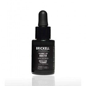 Sérum booster dacide hyaluronique pour hommes Brickell pour hommes, naturel et biologique - Hydrate et nourrit la peau, rédu ...