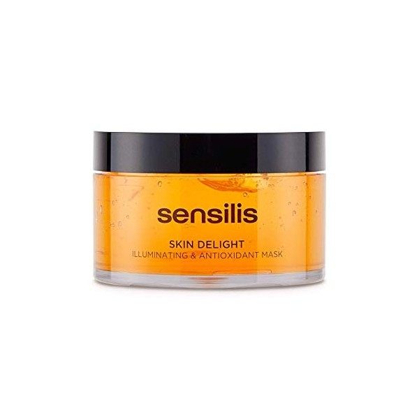 Sensilis Skin Delight - Masque Facial Illuminateur avec Vitamine C et Acide Hyaluronique, Anti-pollution, Antioxidant et Éner...