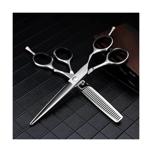 Ciseaux De Coupe De Cheveux, 6 Pouces Professionnel Japon 440c Acier Argent Ciseaux De Cheveux Coupe Outils De Coiffeur Coupe