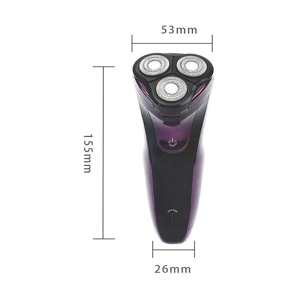 Générique Rasoir Humide et Sec Rechargeable avec Coupe-popup, Support de Chargement