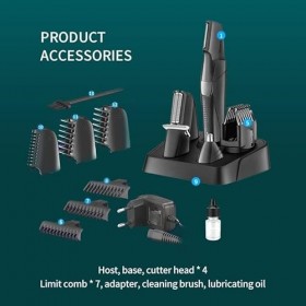 SRJCWB Rasoir électrique for Hommes Tout en Une Chair multifonctionnelle Tondeuse à Cheveux Beard Shaaver étanche Rasoir élec