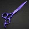 Ciseaux professionnels japonais 440c pour cheveux violets, 6 et 5.5 pouces, ciseaux amincissants, outils de barbier, ciseaux 