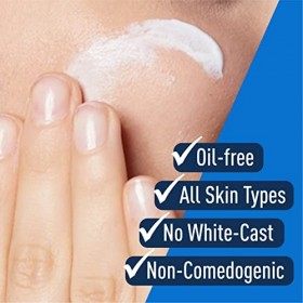 CeraVe Crème hydratante pour le visage pour les peaux normales à sèches, avec SPF 25, avec 3 céramides essentielles et hyalur...