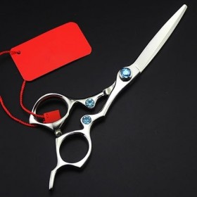 Ciseaux de coupe de cheveux, professionnels 6 440c ensemble de ciseaux à cheveux en acier coupe barbier ciseaux chauds cis Ra...