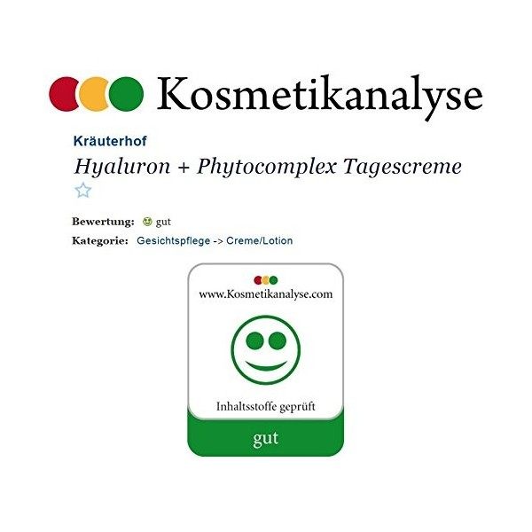 Kräuterhof Crème Visage JOUR 50ml Acide hyaluronique Crème Jour et Nuit