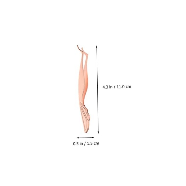 2 pièces recourbe-cils pince à épiler en acier inoxydable outil dépilation outil dépilation pince à épiler pour extensions 