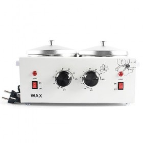 LBMED Machine À Cire Double,Chauffe-Cire Électrique avec Contrôle Température Indépendant Réglable Automatique,Fusion Rapide 