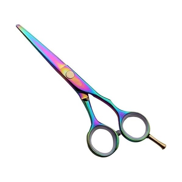 Ciseaux de coiffeur Ciseaux colorés de 5,5 pouces Set Couleur Ciseaux de coiffure professionnels Plat + Ciseaux à dents Outil
