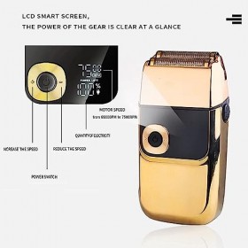 Rasoir électrique pour hommes, rasoir professionnel de barbier, rasoir électrique pour hommes, rasoir électrique rechargeable