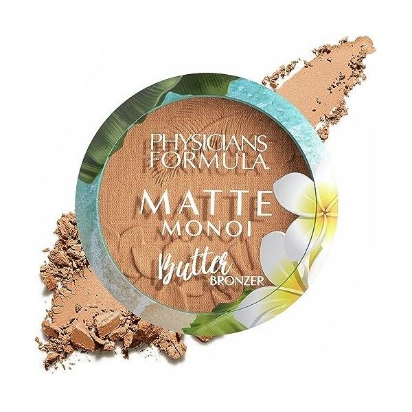 Physicians Formula, Matte Monoi Butter Bronzer, Bronzer Mat à la Texture Crémeuse et Douce, avec Monoi et Beurre de Murumuru 