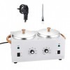 Wallfire Dual Pot Depilatory Waxing Heater 220V Depilatory M Wax Warmer Hair Removal Tool for Full Body Legs