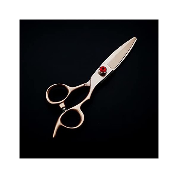 Ciseaux à cheveux professionnels, ciseaux de coupe de cheveux, ciseaux de coiffure en or rose couleur: ciseaux ajouter un sa