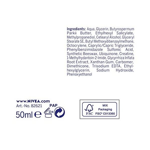 NIVEA Q10 Plus Anti-Wrinkle Age Spot Day Cream SPF 30 50ml Crème Jour et Nuit