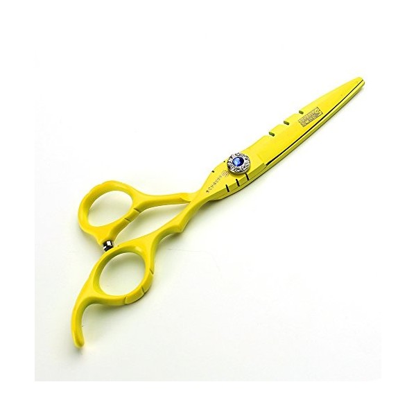 HAOTING Ensemble de Ciseaux Peinture Jaune 6 Pouces Petits Ciseaux de Coupe de Cheveux de Coiffeur salo professionalhair Cis