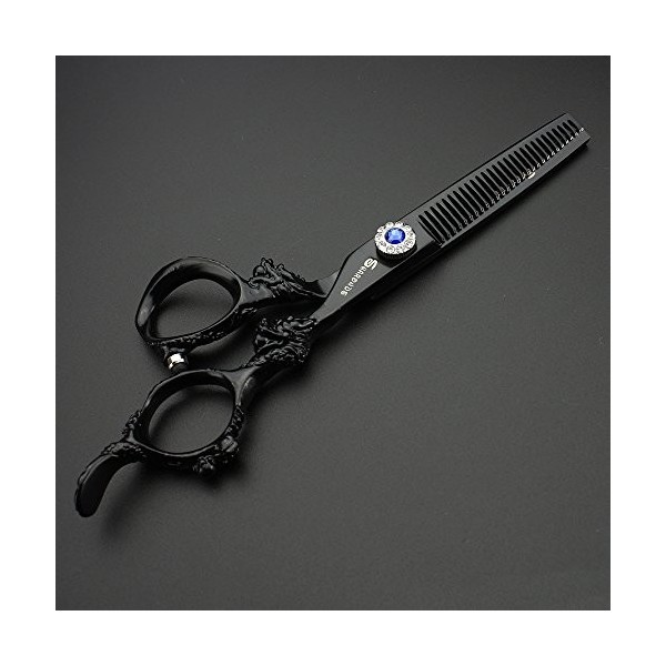 Ciseaux De Coupe De Cheveux En Acier Inoxydable 5,5 Pouces Noir Ciseaux De Coiffure Cheveux Salon Professionnel Produit De Co