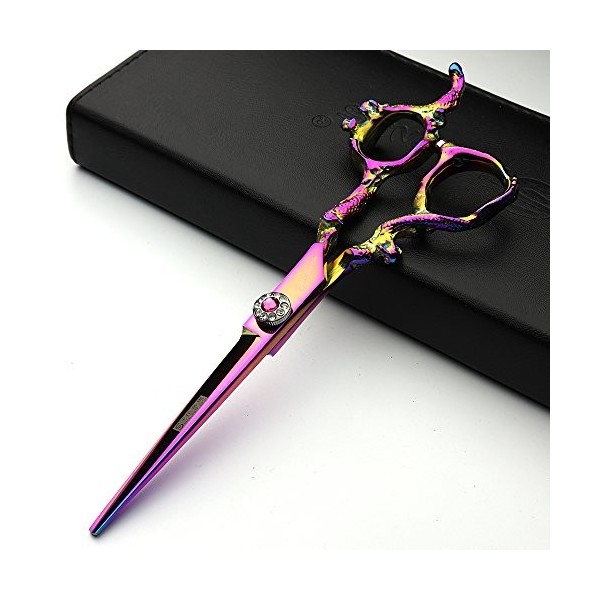 Ciseaux de coupe de cheveux en acier inoxydable japonais 6 pouces ciseaux de coiffeur populaires salon de coiffure outils de 