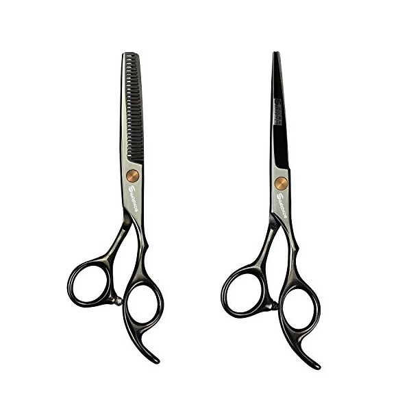 HAOTING Ciseaux Amincissants pour Salon de Coiffure 6 Pouces Ciseaux en Acier Inoxydable Coiffeur Coiffure Ciseaux de Coupe e