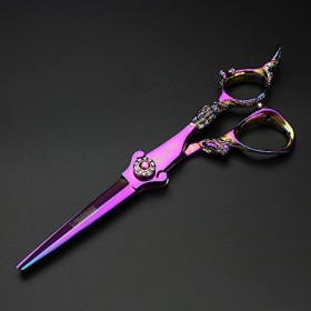 Ciseaux à amincir les cheveux Japon 6 pouces Ciseaux de coiffure professionnels chauds Ciseaux de coupe de cheveux Ensemble d