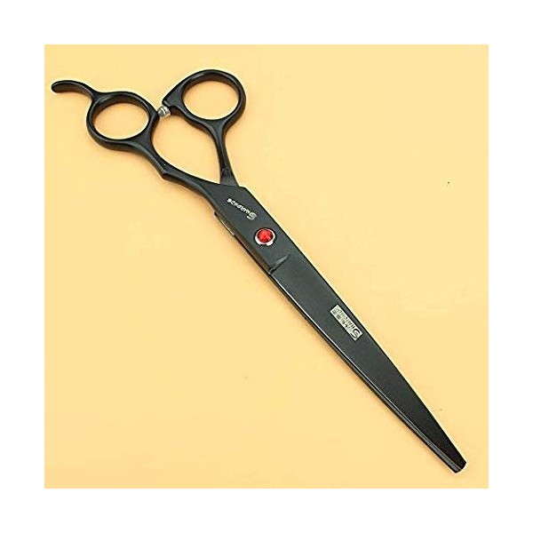 HAOTING Ciseaux Amincissants pour Cheveux Ciseaux pour Cheveux Ciseaux de Coupe de Cheveux de 7 Pouces Ciseaux Noirs de Coupe