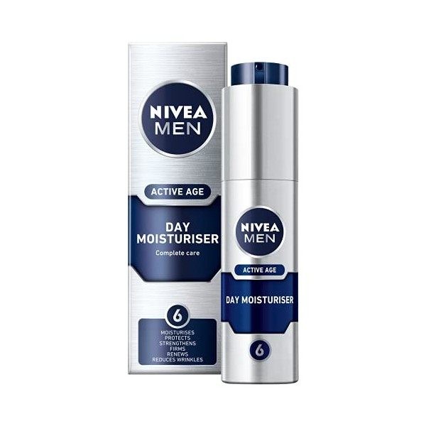 NIVEA MEN Active Age Face Moisturiser, 50 ml Crème Jour et Nuit