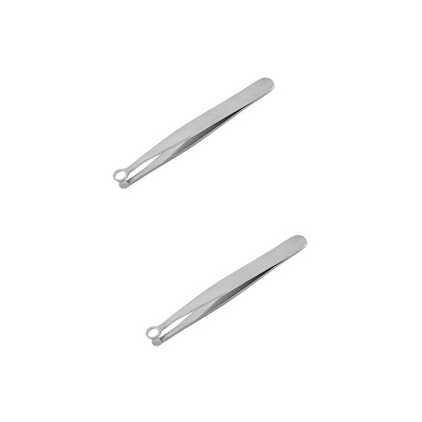 2 pcs Pince à Cils Simple pour Sourcils Femmes Pince Polyvalente Sourcils Favoris Clips Outil Pince à Épiler en Acier Inoxyda