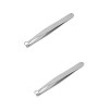 2 pcs Pince à Cils Simple pour Sourcils Femmes Pince Polyvalente Sourcils Favoris Clips Outil Pince à Épiler en Acier Inoxyda