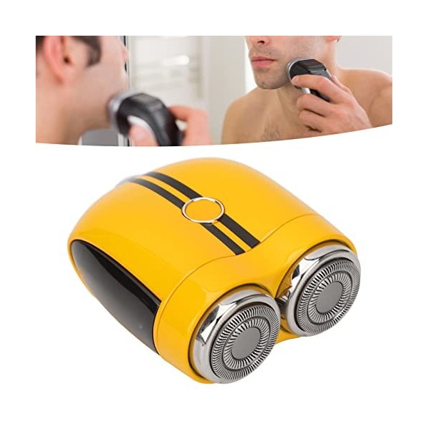 Tondeuse à Barbe sans Fil, Mini Rasoir électrique de Voyage, Taille de Poche, Rasoir électronique Lavable, Barbe Faciale sans