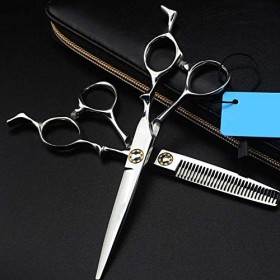 Set Ciseaux Coiffeur Professionnels et Ciseaux à effiler 6" Rasage et Épilation