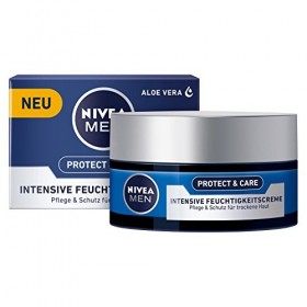 Nivea Intensive Crème Hydratante pour Hommes 50 ml - Lot de 3 Crème Jour et Nuit