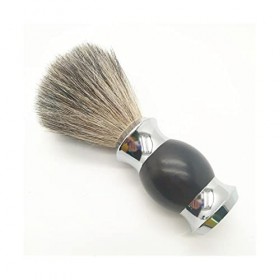 WWWFZS Brosse en Fibre de Blaireau | Poignée en résine Noire de Haute qualité | Accessoire de Rasage de Luxe pour Homme