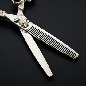 Ciseaux de coupe de cheveux, ciseaux de beauté de cheveux de coiffeur en acier inoxydable 440C de Salon professionnel de 6 po...