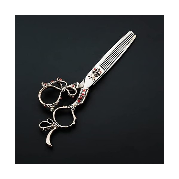 Ciseaux de coupe de cheveux, ciseaux de beauté de cheveux de coiffeur en acier inoxydable 440C de Salon professionnel de 6 po