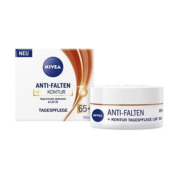 NIVEA Soin de jour anti-rides + contour 65 + 50 ml 50 ml Crème Jour et Nuit