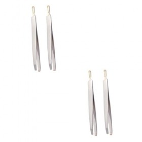 4 pièces pinces pointues pinces à poils de nez pinces à épiler à sourcils pinces à épiler pour le visage outils de boutons ou