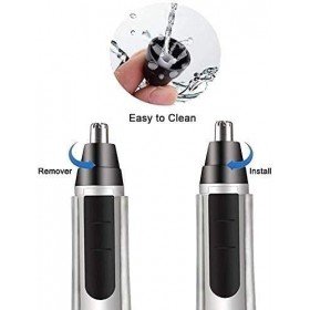 CAFFIA Trimmer du nez, coupe-poils de loreille for hommes, déménagement de poils de nez électrique sans douleur portable, co