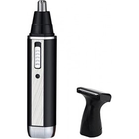 GOOFFY Nez Cheveux Tondeuse 2 en 1 Professionnel Électrique Rechargeable Visage Nez Oreille Tondeuse Rasoir Temple Cut for Ho