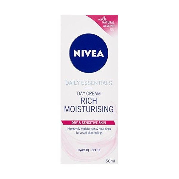Nivea Visage Crème de jour hydratante riche 50&nbsp;ml Crème Jour et Nuit