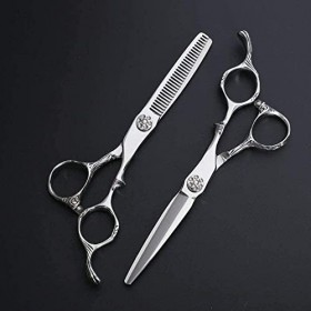 Ciseaux à cheveux Ciseaux de barbier Ciseaux de coupe de cheveux 6 pouces Coiffeur Ensemble de coiffure Ciseaux de coiffure C