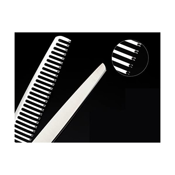 JMOMC 6. 0 Salon de Coiffure Professionnel/Home Ciseaux de Coiffeur Professionnels Portables Ciseaux à Cheveux Salon de Coiff