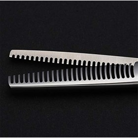 JMOMC Ciseaux de Coiffeur Professionnels Portables pour Salon de Coiffure/Maison 15,2 cm Double Queue en Acier Inoxydable Cis