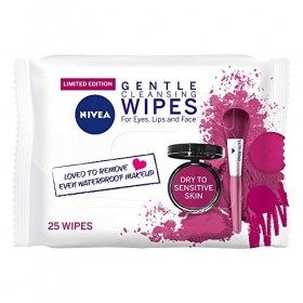 NIVEA Lingettes Sensitive Nettoyage De La Peau X 25 Serviettes Hygiéniques 81 906 Pièces