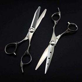 Ciseaux à cheveux professionnels japonais 440c, haut de gamme, mat, 6 pouces, pour couper les cheveux, makas, ciseaux amincis...
