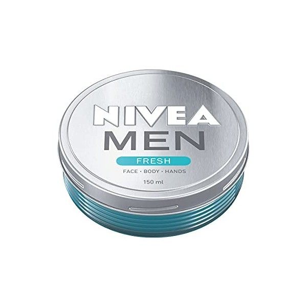 NIVEA Men Fresh Gel 75 ml , crème hydratante rafraîchissante tout usage, gel hydratant ultra léger pour homme, crème hydrata ...