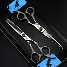 KOAIEZ Ensembles De Ciseaux De Coupe De Cheveux en Acier Inoxydable De 6,0 Pouces, De 6, Outils De Cisaillement De Coiffure D