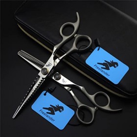 KOAIEZ Ensembles De Ciseaux De Coupe De Cheveux en Acier Inoxydable De 6,0 Pouces, De 6, Outils De Cisaillement De Coiffure D