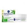 NIVEA NATURALLY GOOD Soin de jour réconfortant 1 x 50 ml , Soin visage à l’huile de graine de chanvre bio, Crème de jour apa ...