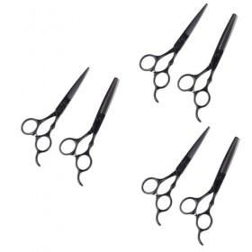 POPETPOP 6 Pièces Ciseaux Texturants Ciseaux À Cheveux De Barbier Kits De Barbe Pour Hommes Ciseaux À Effiler Ciseaux À Effil